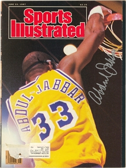 1987 Kareem Abdul-Jabbar Signed Sports Illustrated Magazine Dated 6/22/1987 (Abdul-Jabbar LOA)